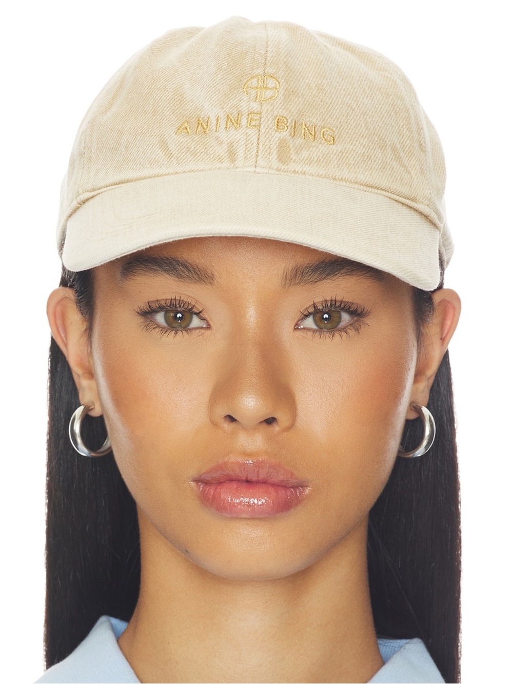 Annie Bing JEREMY BASEBALL CAP IN BUTTER YELLOW